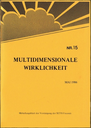 Multidimensionale Wirklichkeit Nr15 Mai 1986