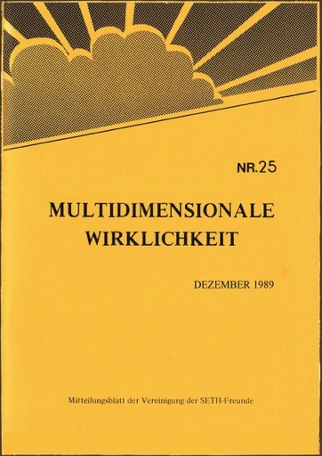 Multidimensionale Wirklichkeit Nr25 Dezember 1989