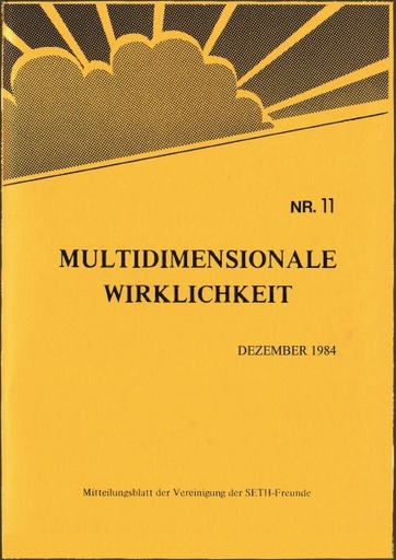 Multidimensionale Wirklichkeit Nr11 Dezember 1984